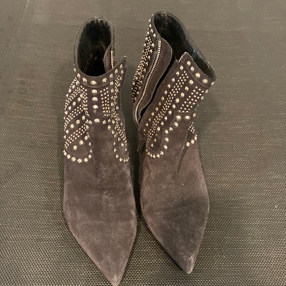 YSL studded booties